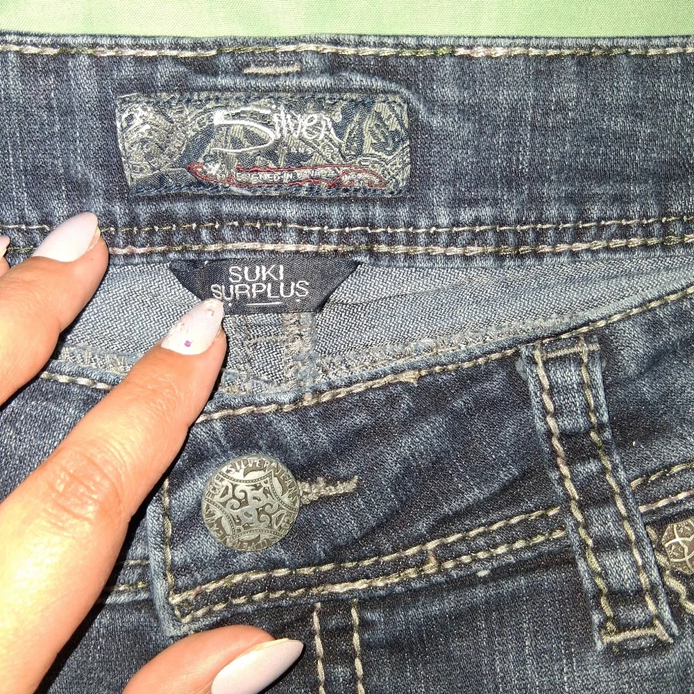 Silver Denim Jeans - Picture 2 of 5